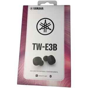 YAMAHA TW-E3B B Complete Wireless Earphones Bluetooth Black Japan - NEW Sealed